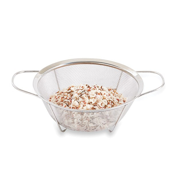 Passoire à maille fine sur pieds en inox pour riz 20 cm Mathon - Mathon - 4