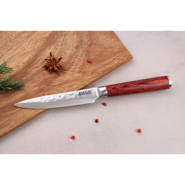 Coffret couteaux Santoku + Universel + Office Wusaki Pakka X50 Wusaki - Mathon - 6