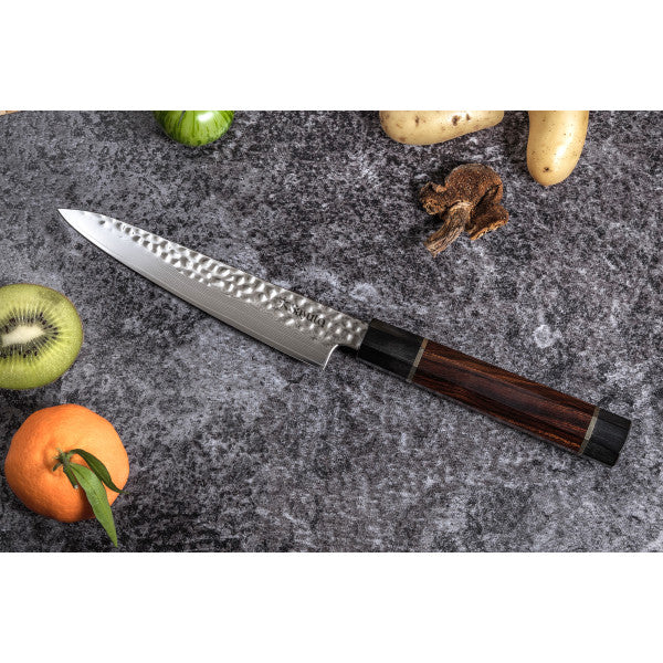 Couteau Sayuto Desert Damas modèle universel 15cm lame damassée et ma Sayuto - Mathon - 3