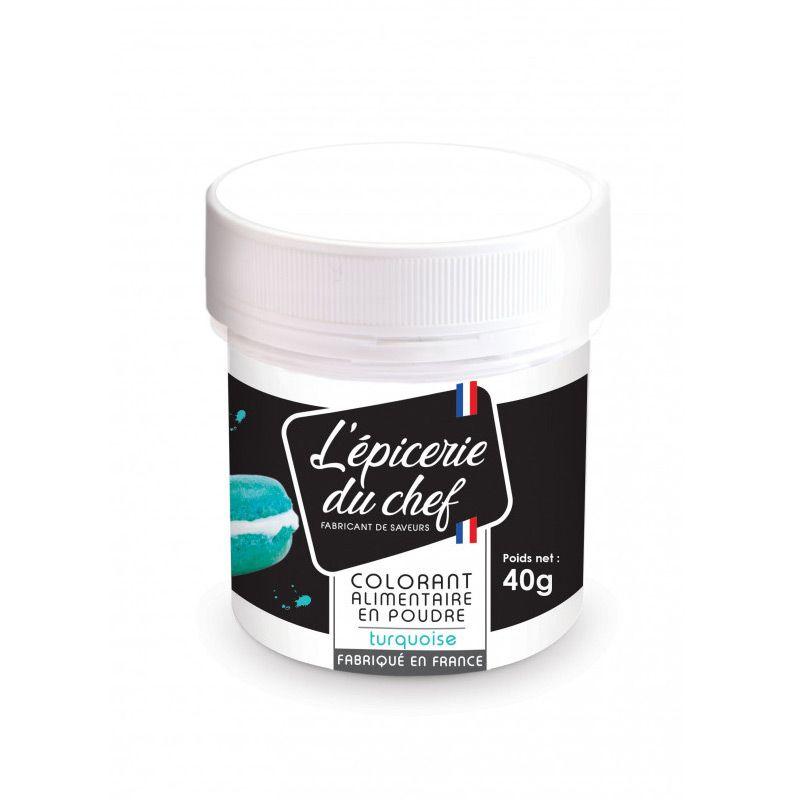 Colorant alimentaire en poudre turquoise 40 g Scrapcooking - Mathon