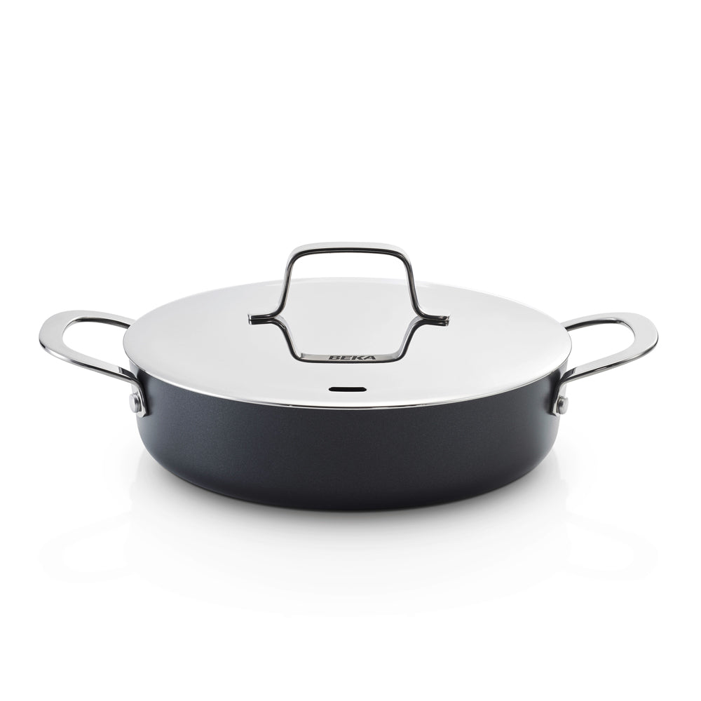 Sauteuse avec 2 anses et son couvercle Maestro 24 cm Beka - Mathon