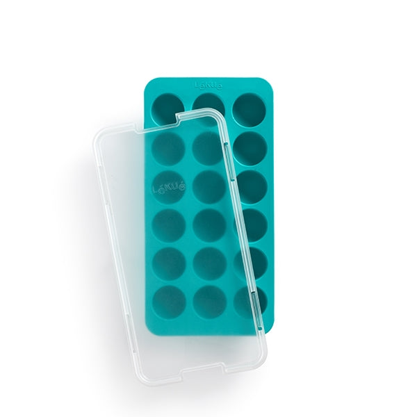 Bac à 18 glaçons ronds avec couvercle Lékué - Mathon - 1