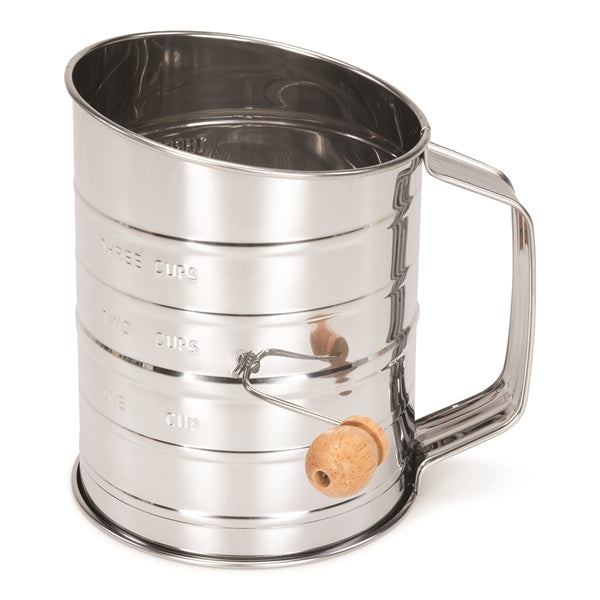 Tamis à farine rotatif inox 408g Patisse - Mathon