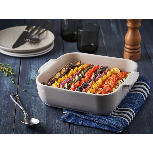 Plat à four céramique Appolia carré écru 28 cm Peugeot - Mathon - 3