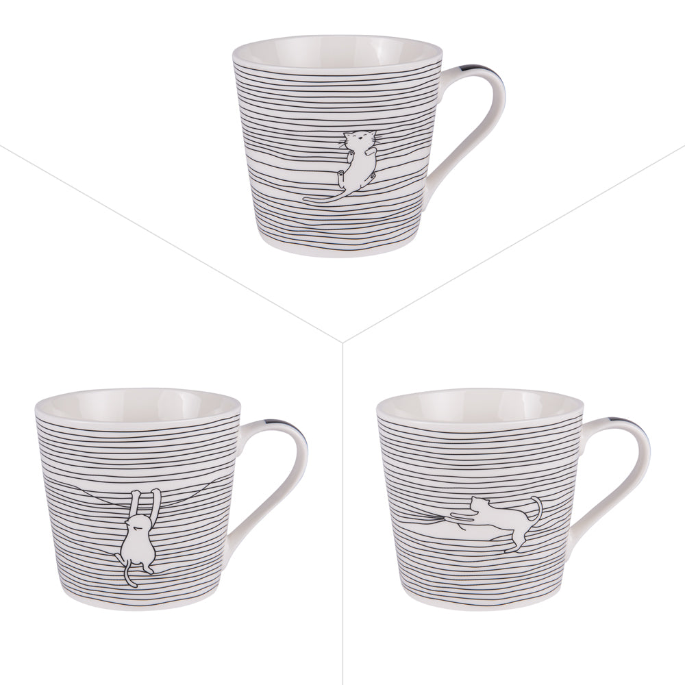 Mug Filo cats 40 cl (lot de 3) Trend