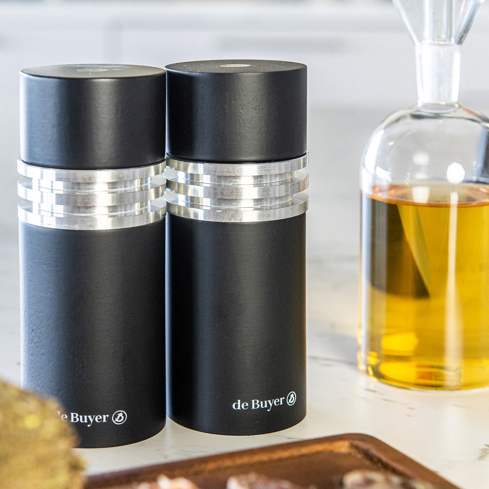 Moulin à sel Jota 12 cm ébène en bois De Buyer - Mathon - 2