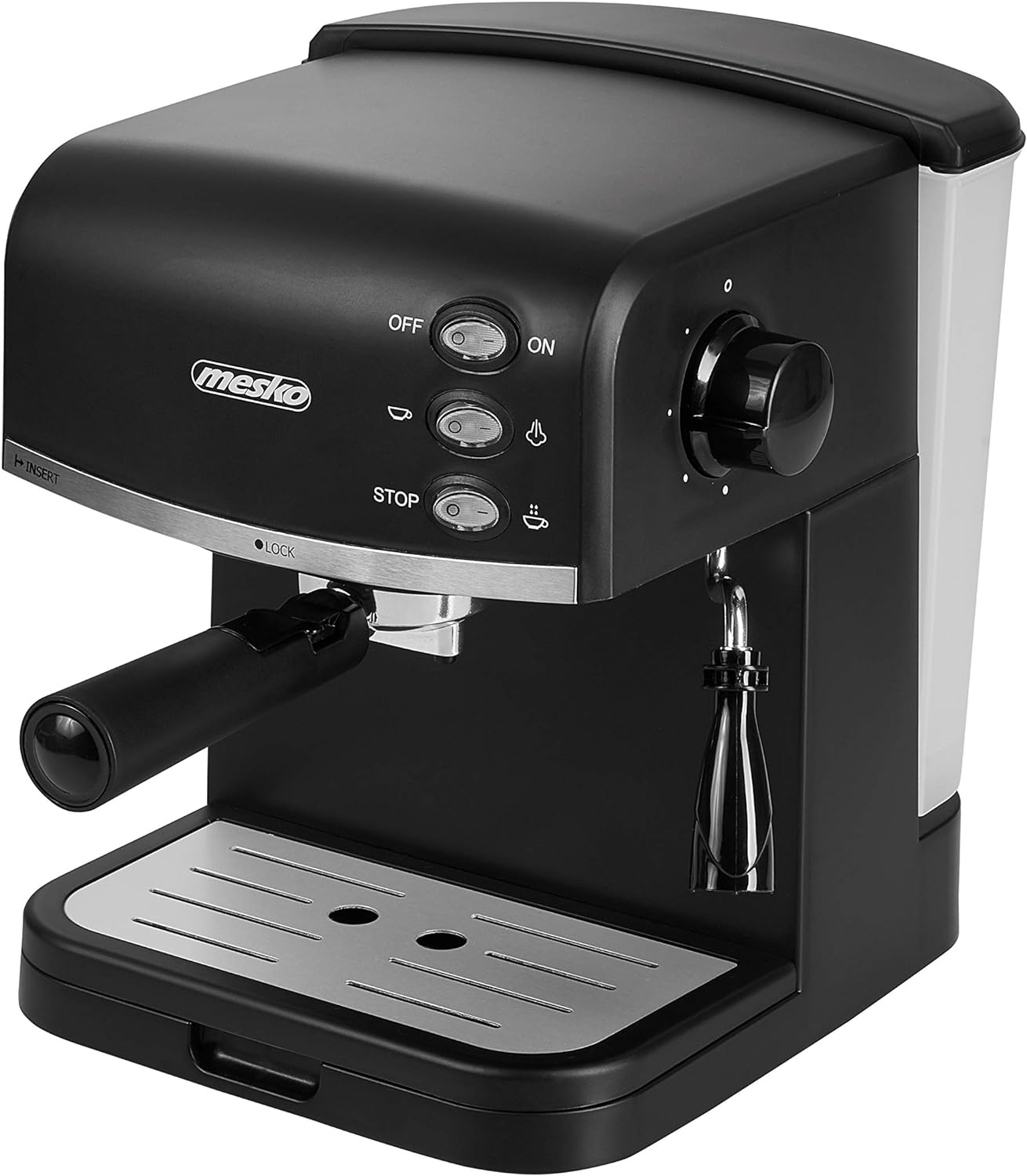 machine à expresso de 15 bars 850W gris noir Mesko - Mathon