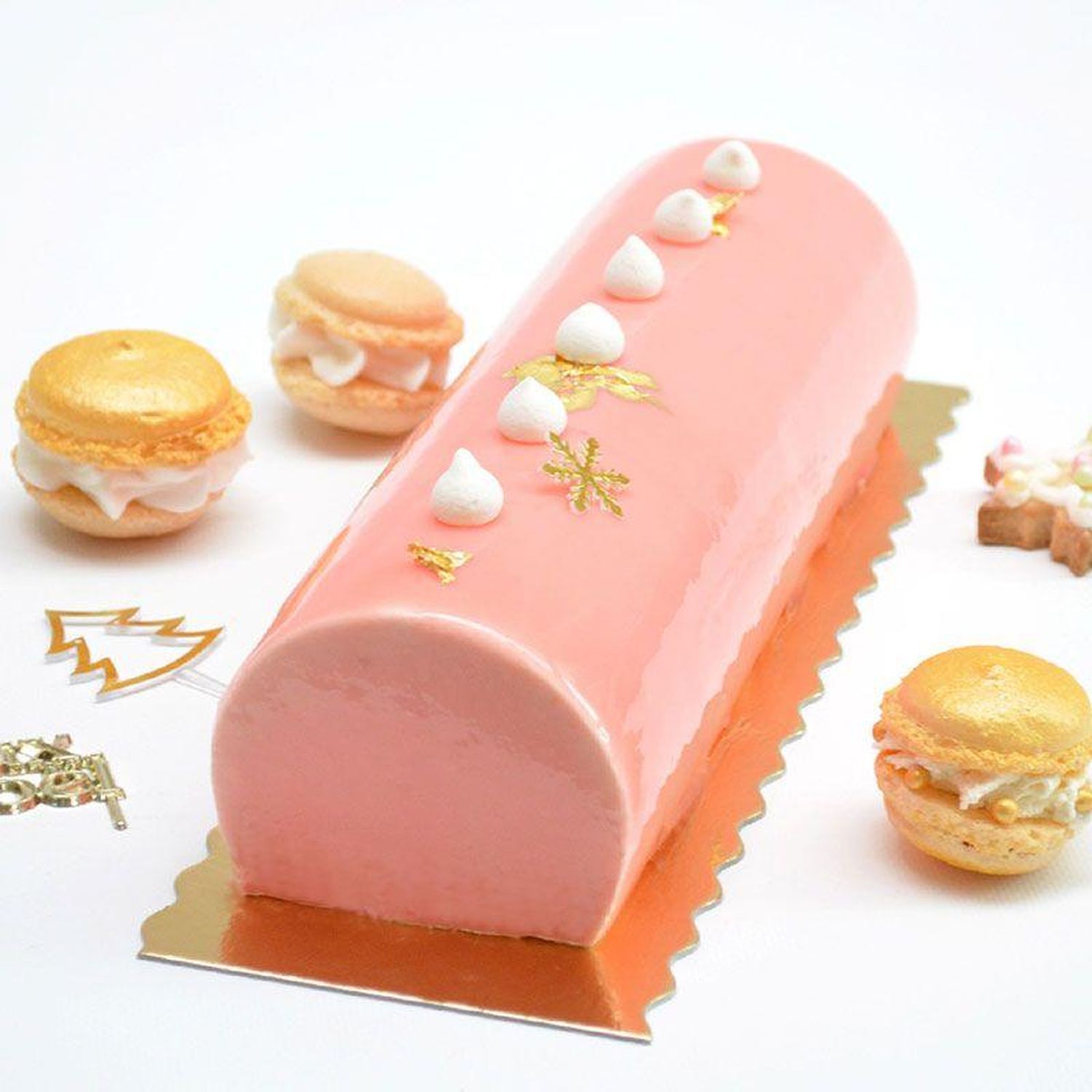 10 supports carton pour bûche de Noël 30 x 10 cm Scrapcooking - Mathon