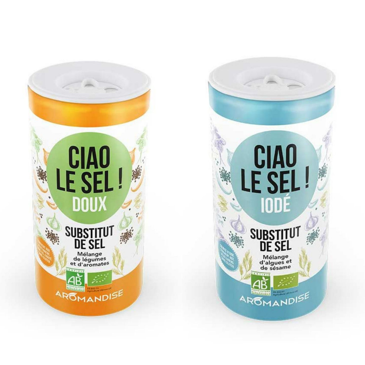 Duo de susbtituts de sel : Doux et Iodé Aromandise - Mathon