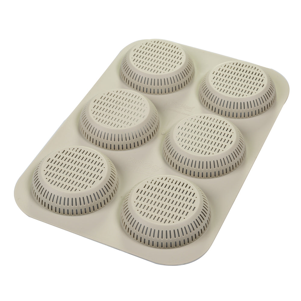 Moule 6 pain burger 8 cm Silikomart - Mathon - 2