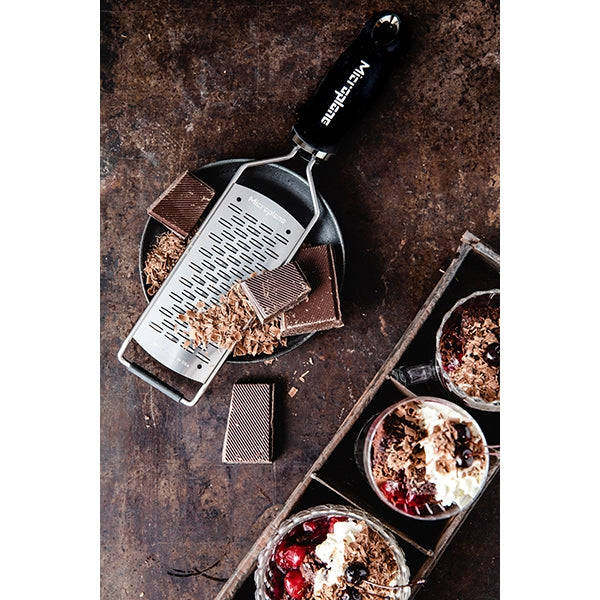 Râpe à fromage double tranchant Gourmet noir Microplane - Mathon - 4