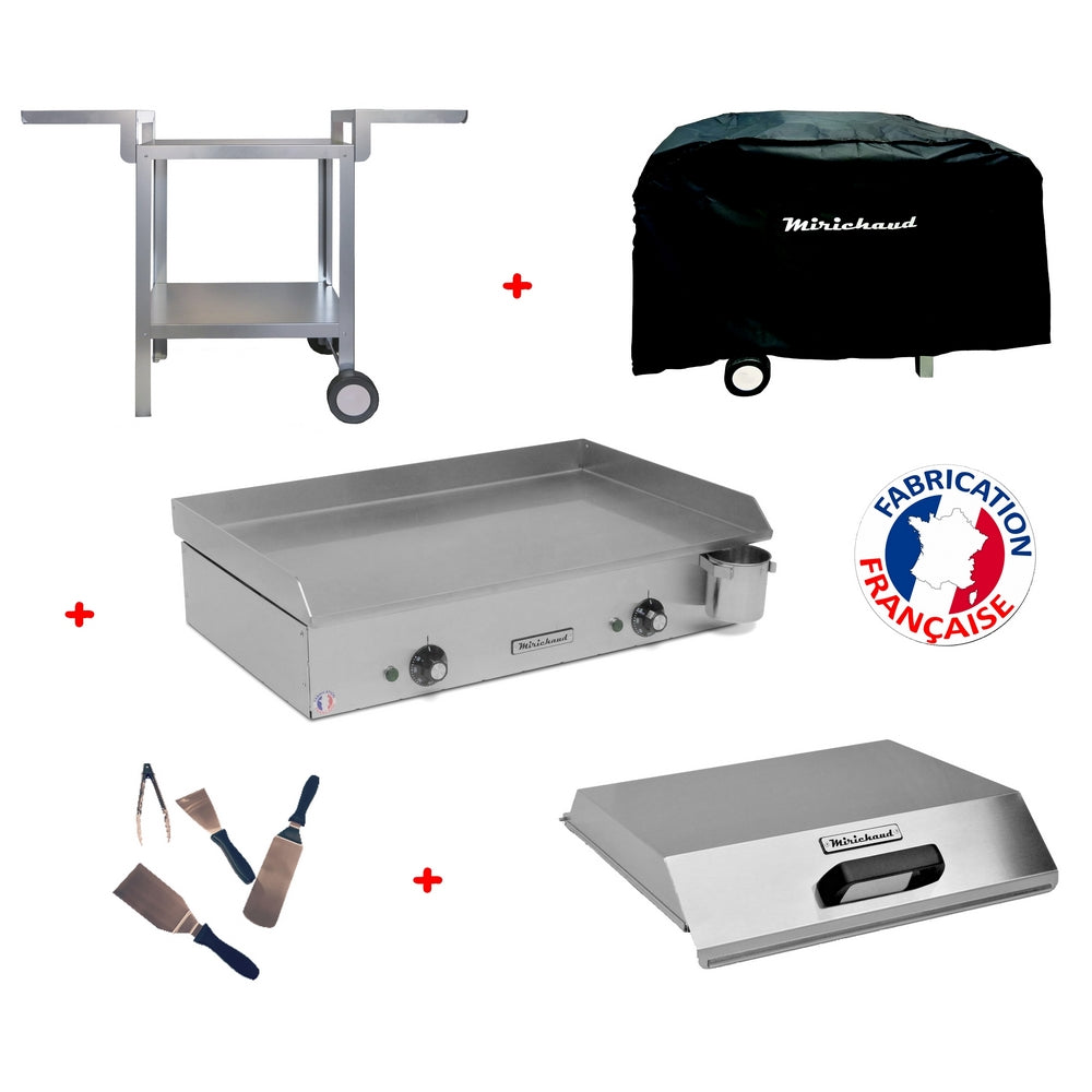 Pack plancha électrique Néo E650 + Chariot + accessoires - Planchaelec - Mathon - 1