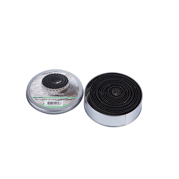 Boîte de 14 découpoirs ronds cannelés en inox  2 à 10,7 cm Mathon - Mathon - 3