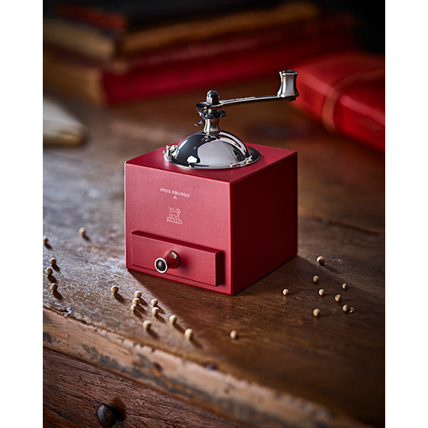 Moulin manuel à poivre hêtre Roellinger rouge piment Peugeot - Mathon - 3