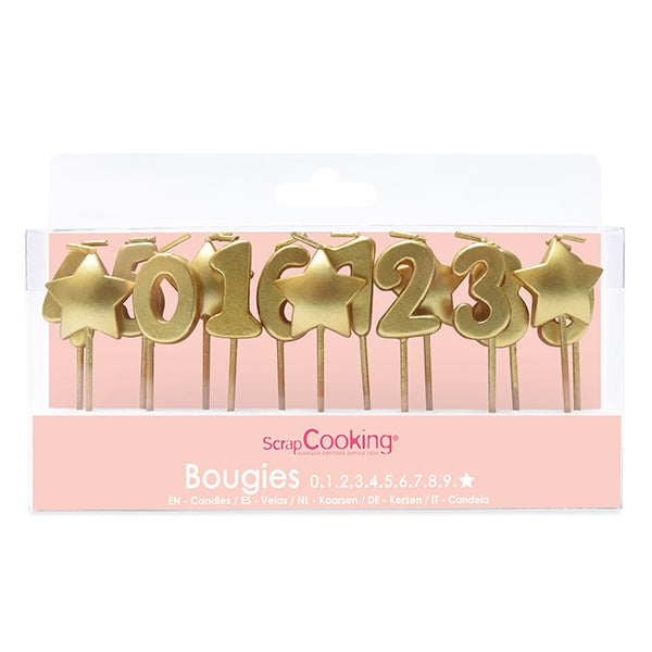 Bougies chiffres et étoiles Scrapcooking - Mathon - 1