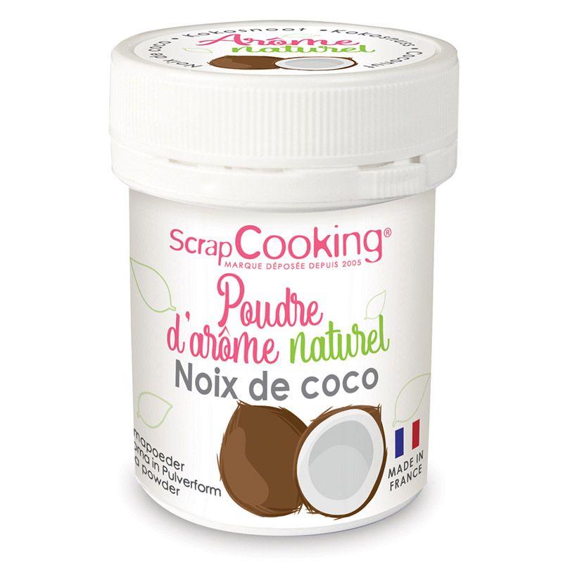 Arôme alimentaire naturel en poudre 15 g - noix de coco Scrapcooking - Mathon