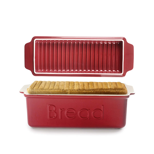 Moule à pain avec couvercle rouge Ibili - Mathon - 1