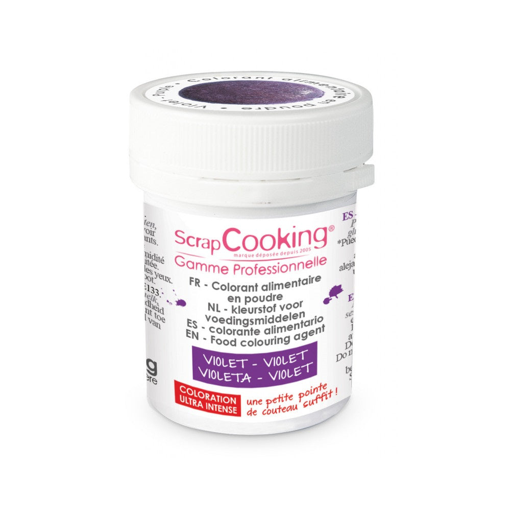 Colorant alimentaire en poudre violet Scrapcooking - Mathon