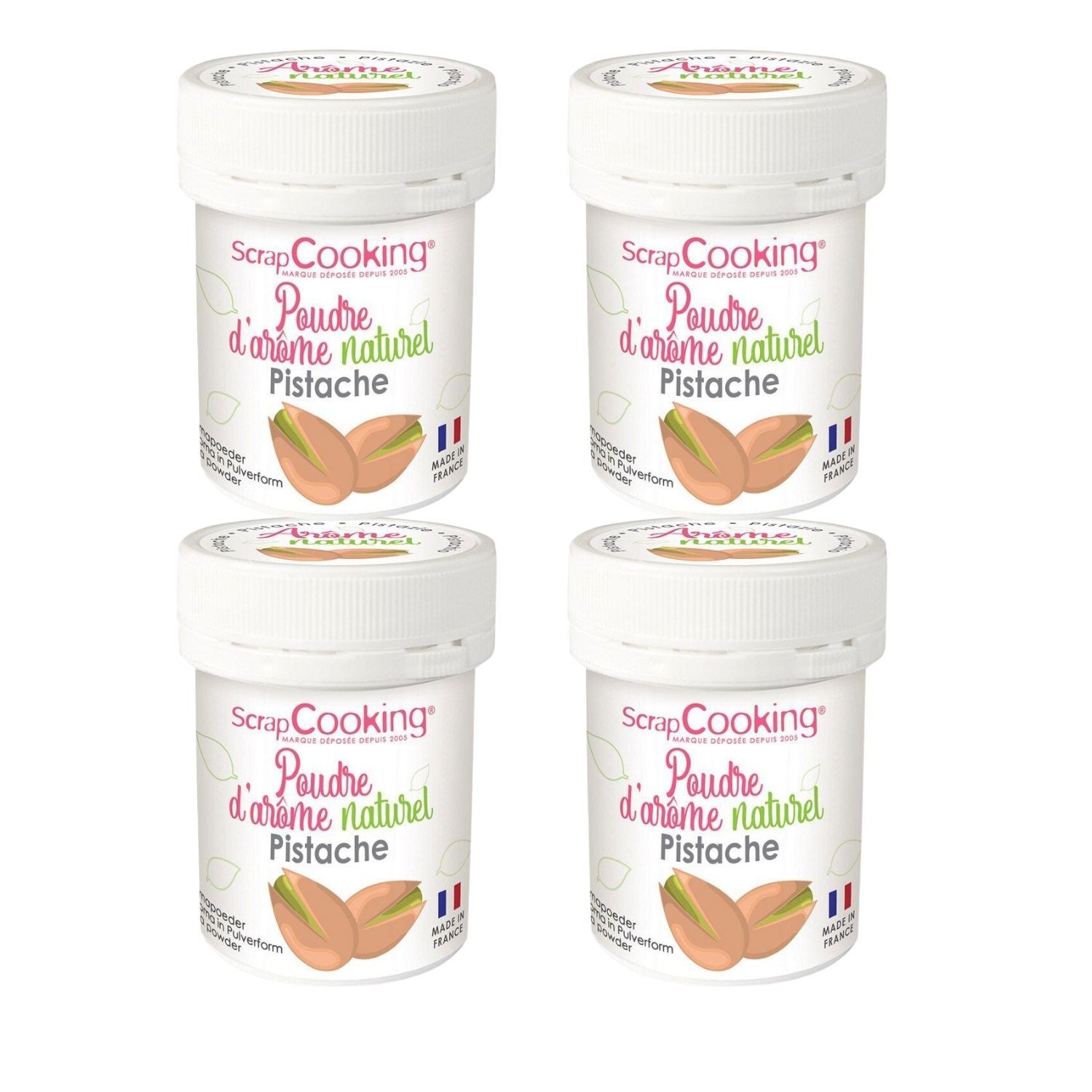 Arôme alimentaire naturel en poudre 60 g - pistache Scrapcooking - Mathon