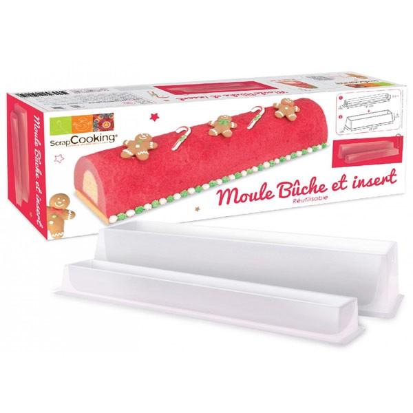 Moule à Bûche de Noël + insert Scrapcooking - Mathon