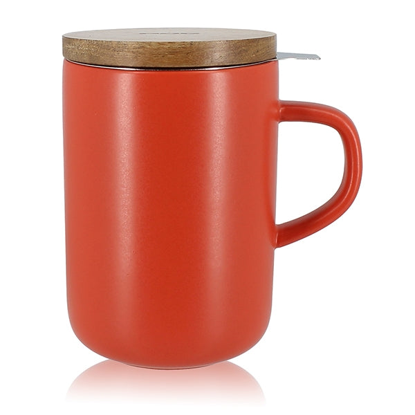 Tisanière mug Juliet en grès paprika 475 ml Ogo - Mathon - 1