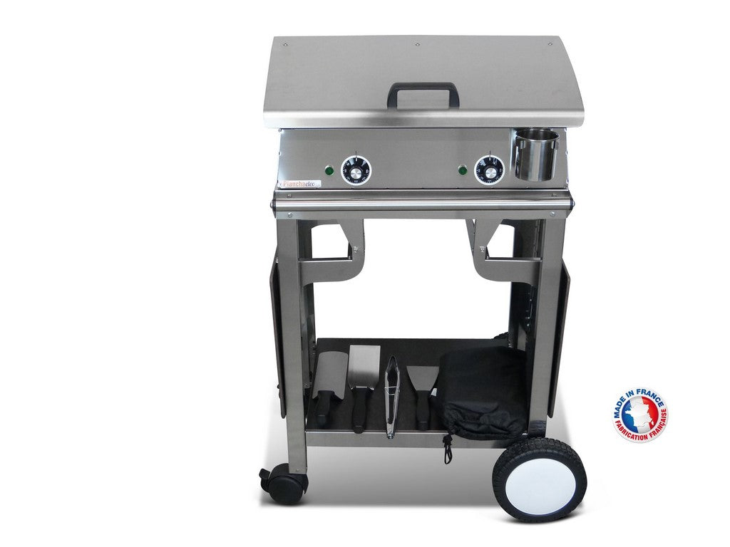 Pack plancha électrique  Lux 600 Inox - Chariot Rivoli Planchaelec - Mathon - 3