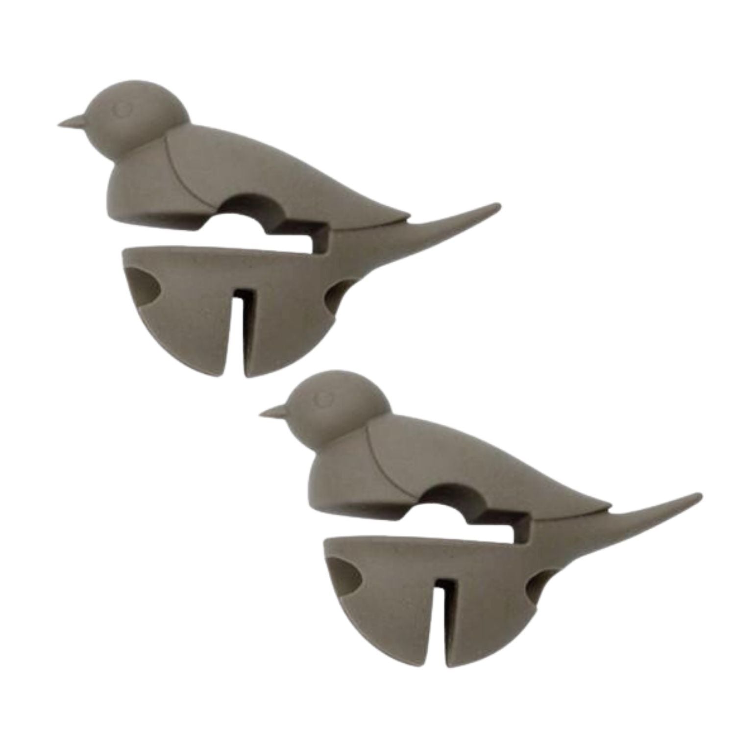 2 repose cuillère petit oiseau gris 3 en 1 Chevalier diffusion - Mathon