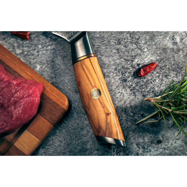 Couteau Fukito Olive Damas modèle Désosseur 15cm Fukito - Mathon - 5