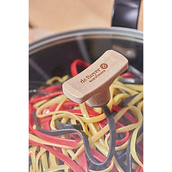 Couvercle verre 20 cm bouton bois de hêtre De Buyer - Mathon - 2