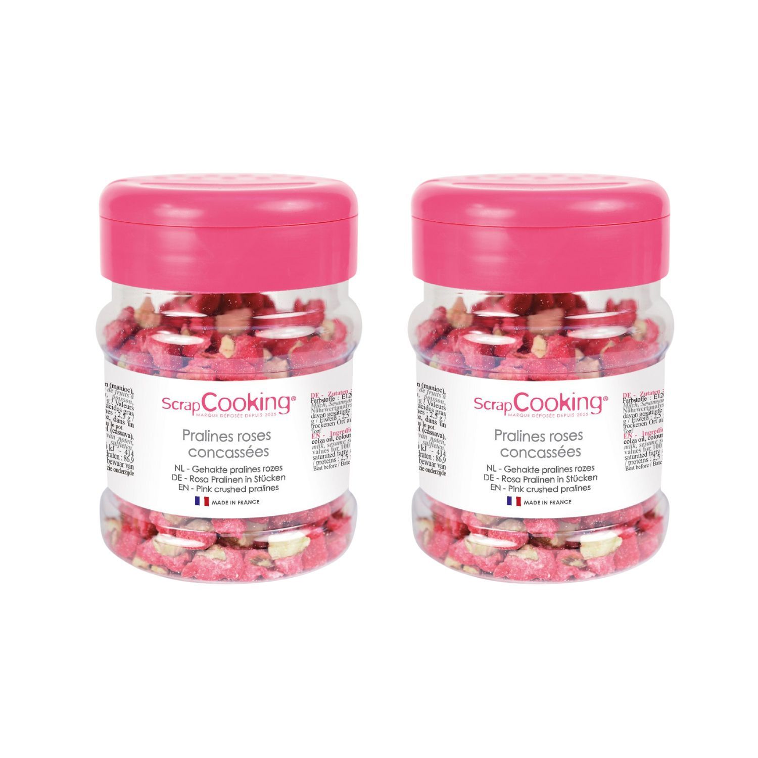 Pralines roses concassées 290 g Scrapcooking - Mathon
