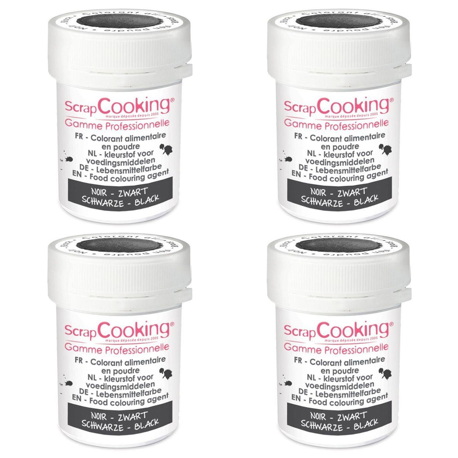 Colorant alimentaire en poudre noir 20 g Scrapcooking - Mathon