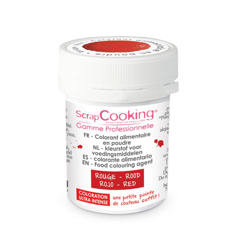 Colorant alimentaire en poudre rouge Scrapcooking - Mathon