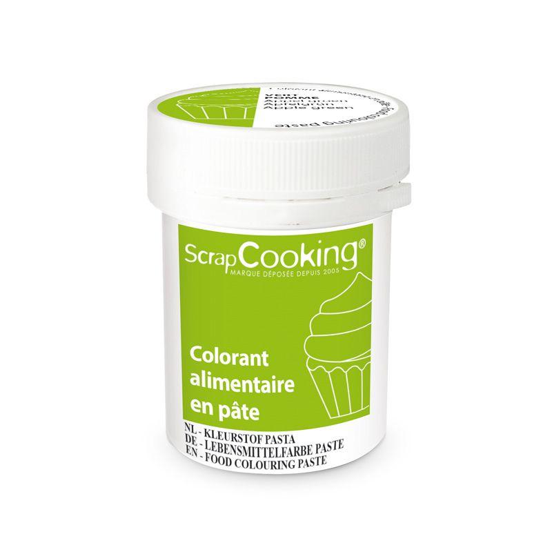 Colorant alimentaire en pâte 20 g - Vert pomme Scrapcooking - Mathon