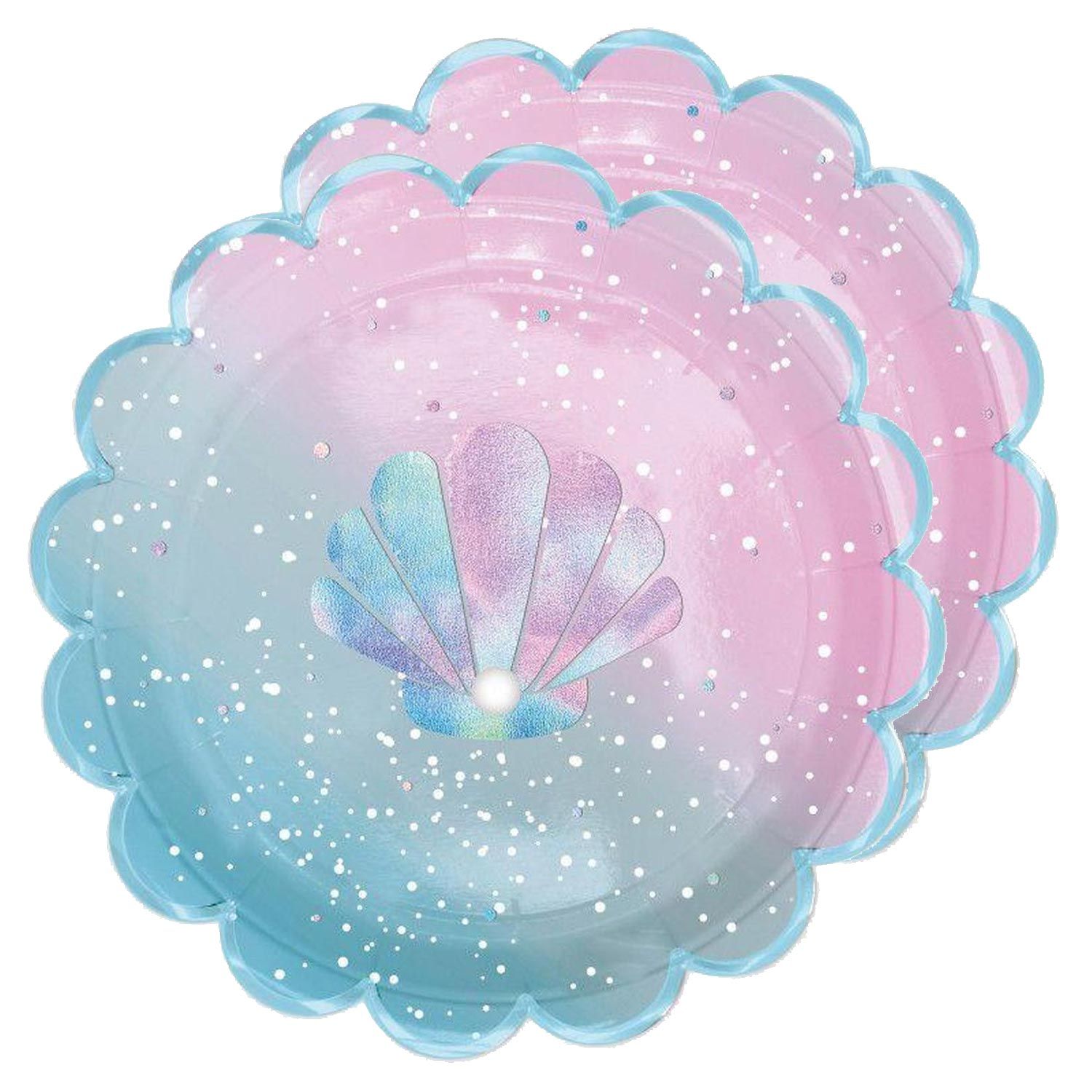 16 assiettes en carton Sirène Scrapcooking - Mathon