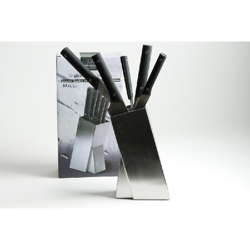Bloc universel en inox avec 5 couteaux Mill Pradel Jean Dubost - Mathon - 2