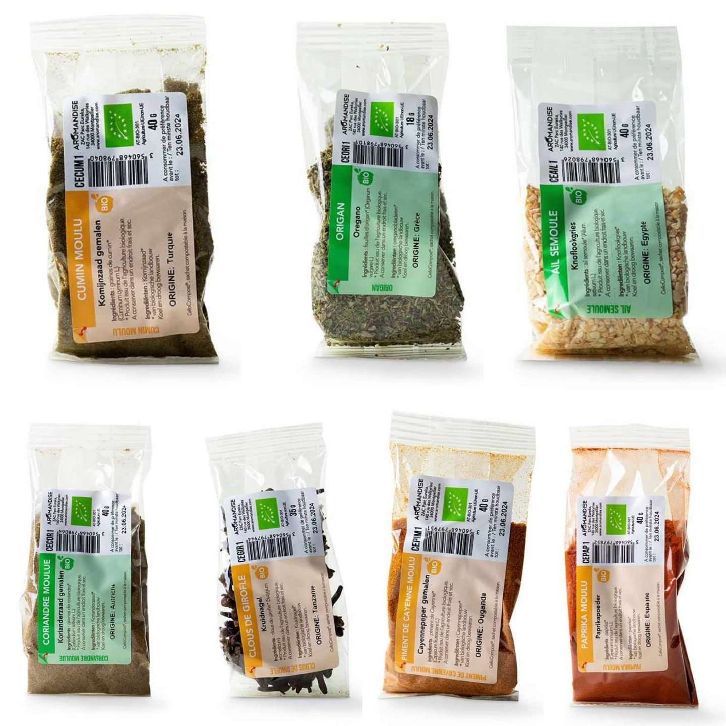 Mélange 7 Epices bio - cuisine mexicaine Aromandise - Mathon