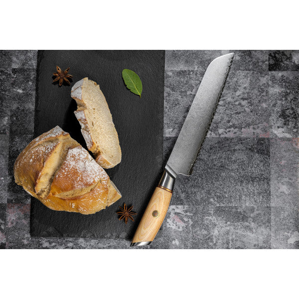 Couteau Fukito Pakka San Mai modèle Pain 21cm Fukito - Mathon - 5