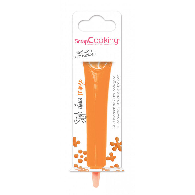 Stylo goût chocolat orange 25g Scrapcooking - Mathon - 1