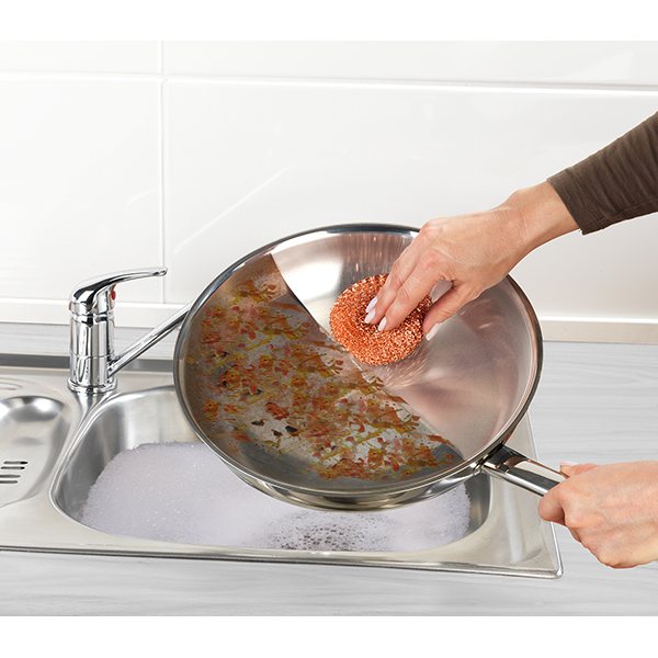 3 Tampons à récurer en cuivre Wenko by Maximex - Mathon - 2