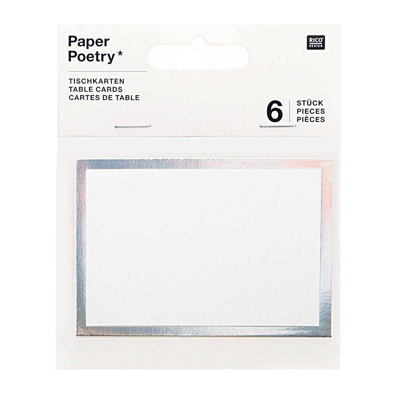 6 marque-places argentés Rico Design - Mathon