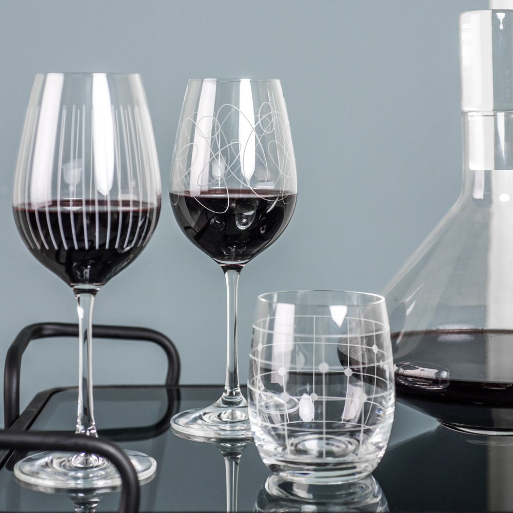 Coffret de 6 verres à pied Graphik 35 cl Table passion - Mathon - 3