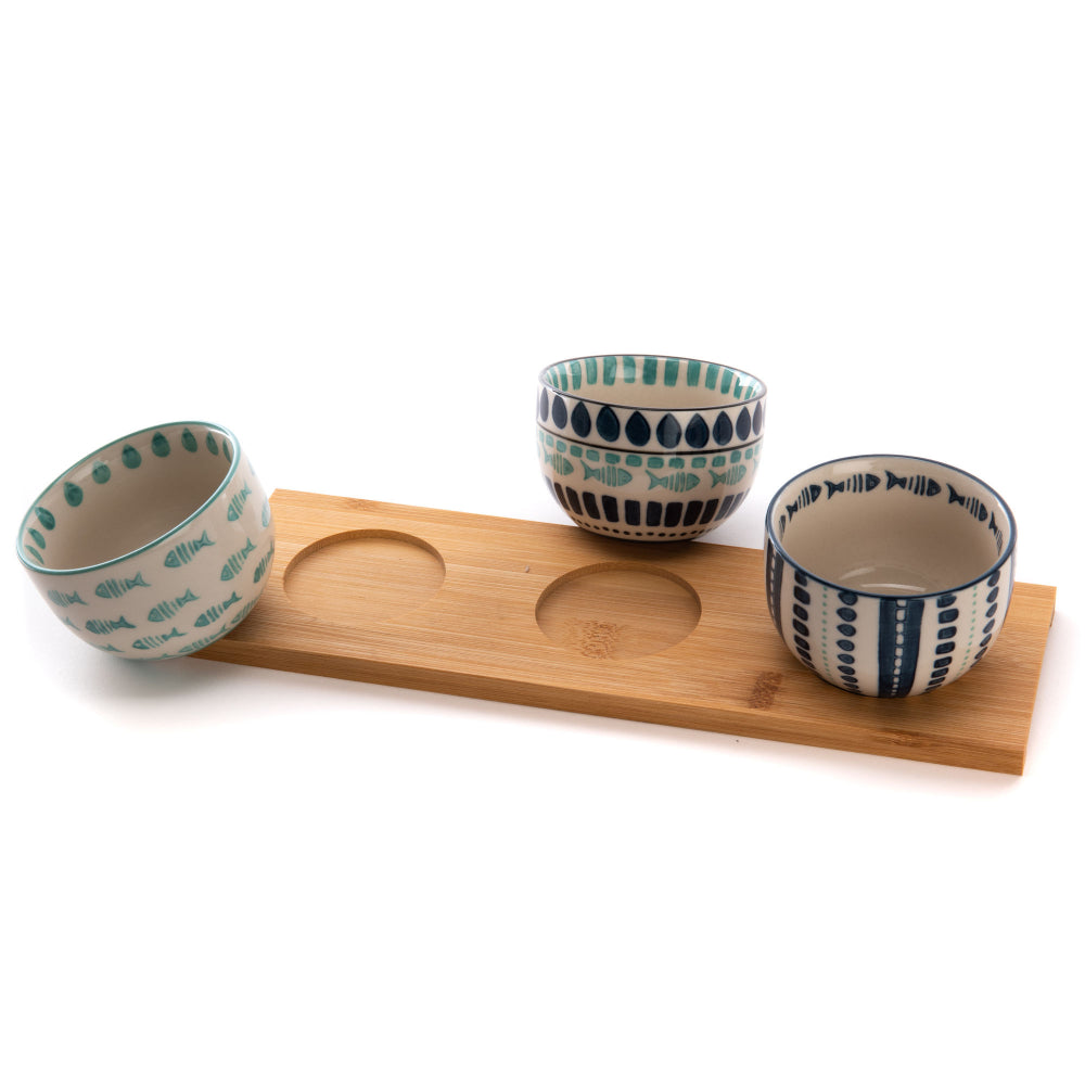 Plateau et ses 3 bols Peluso Amadeus - Mathon - 2