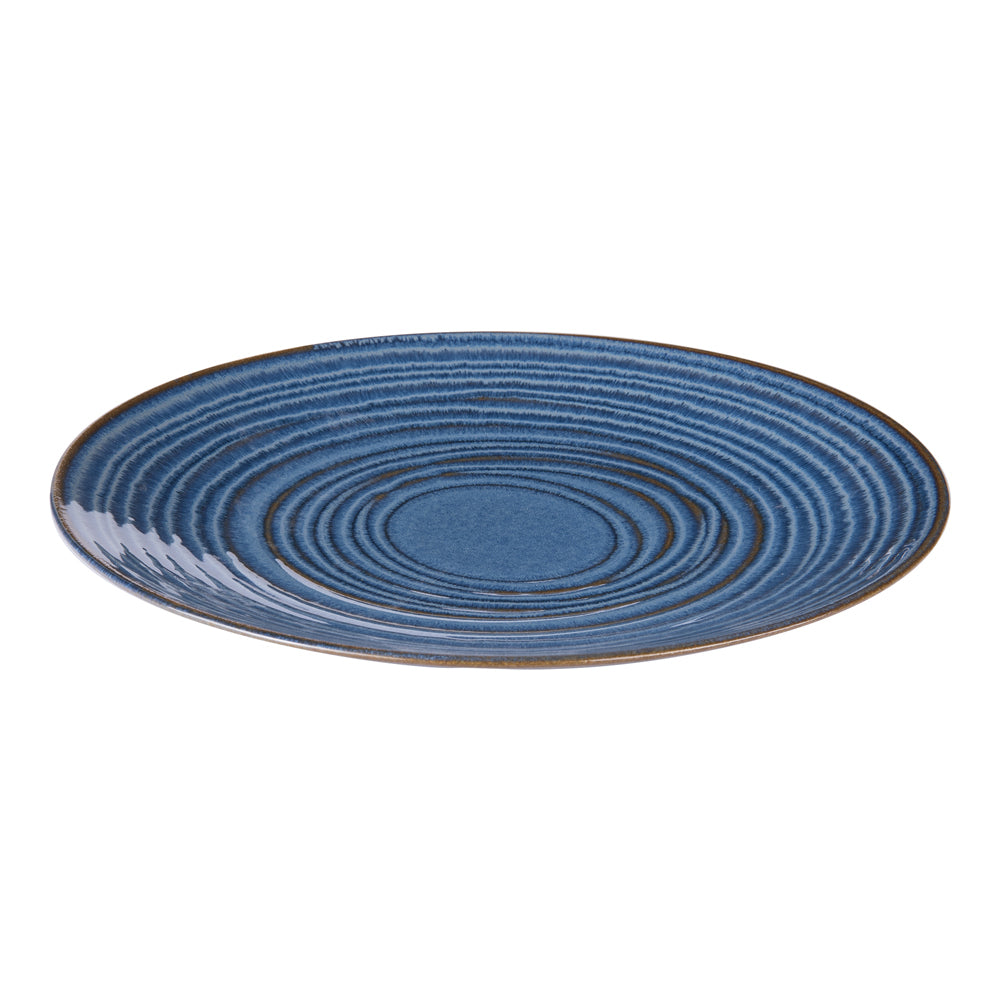 Assiette plate Moon bleu 27 cm (lot de 6) Table passion - Mathon - 2