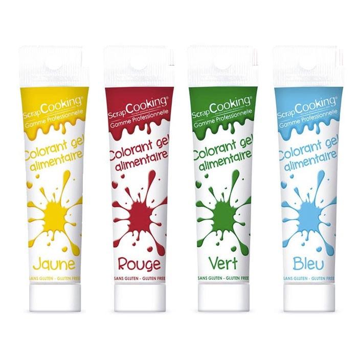 Kit 4 colorants alimentaires en gel Scrapcooking - Mathon