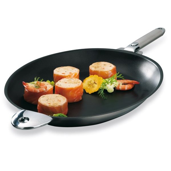 Poêle à poisson ovale inox antiadhérente Mutine sans manche Cristel - Mathon - 3