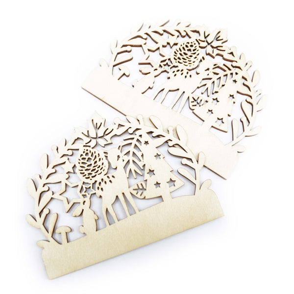 2 embouts pour bûche Forêt enchantée Scrapcooking - Mathon - 2