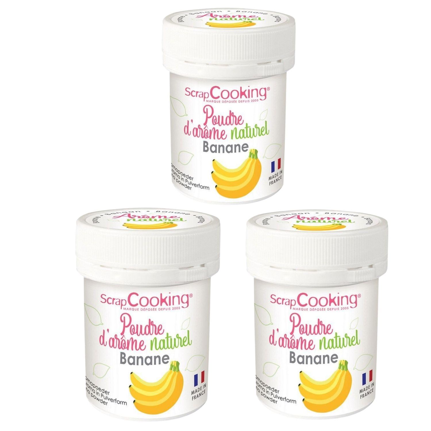 Arôme alimentaire naturel en poudre 45 g - banane Scrapcooking - Mathon
