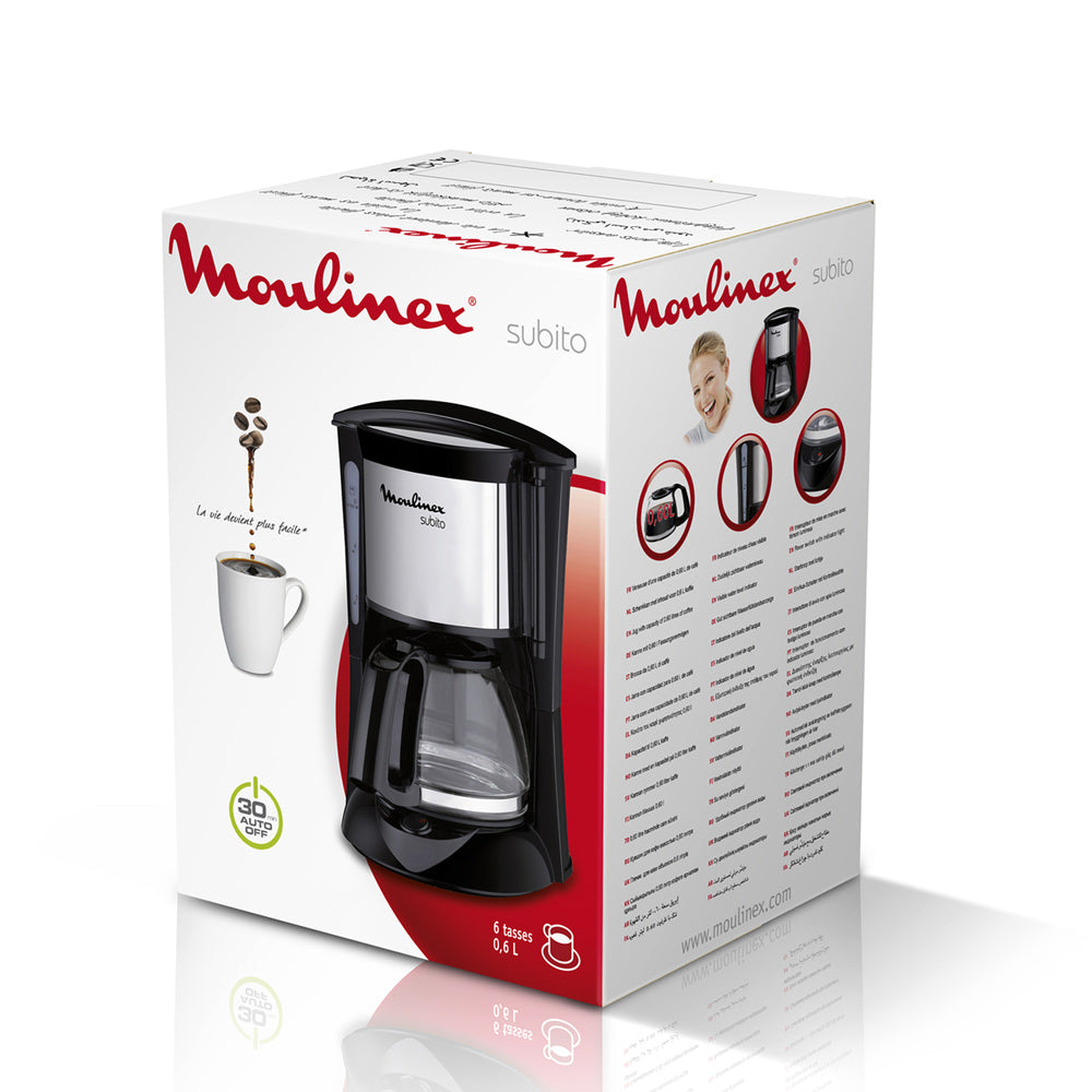 Cafetière Subito noir inox 500 cl Moulinex - Mathon - 2