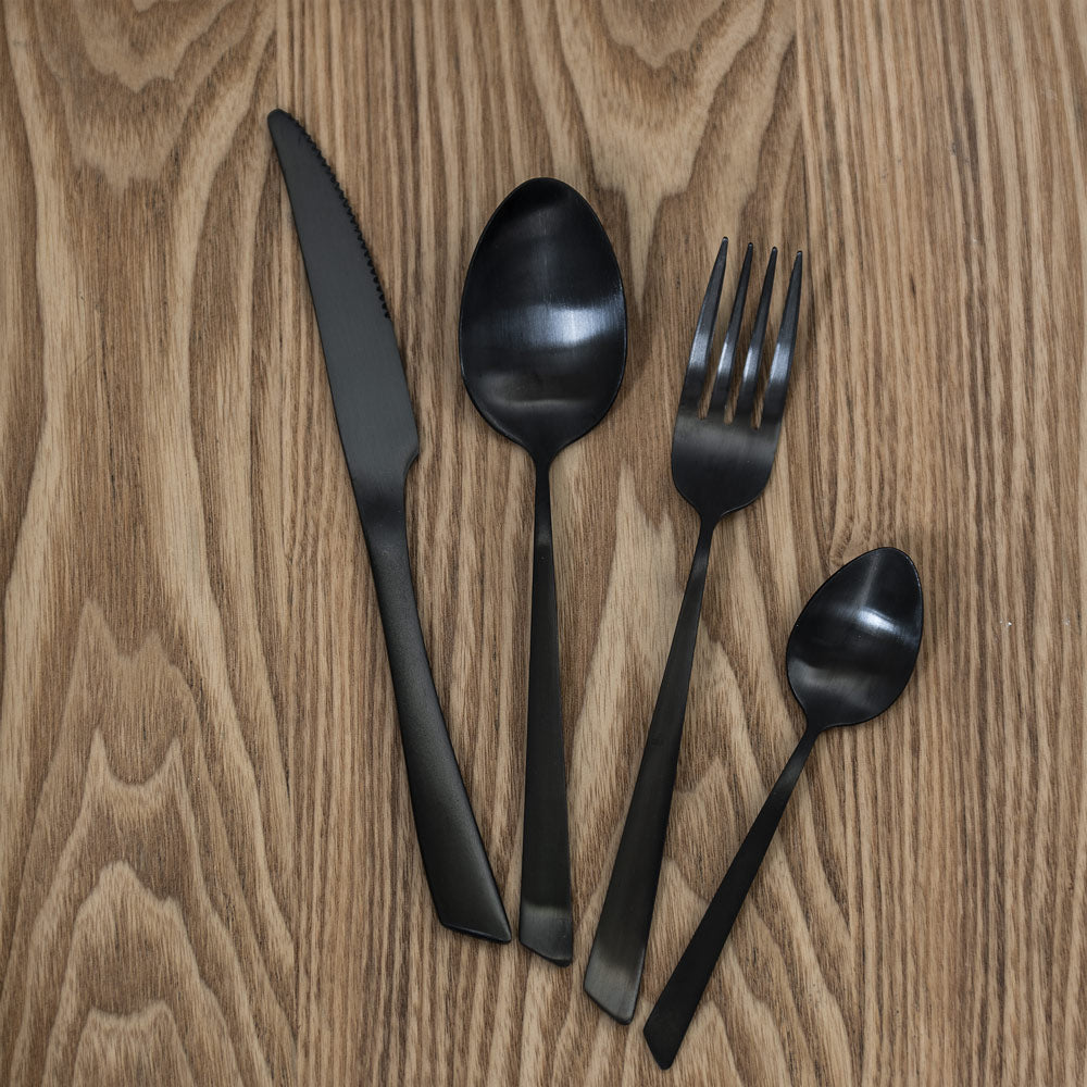 Couteau de table monobloc Delta black inox (lot de 6) Jean Dubost - Mathon - 2