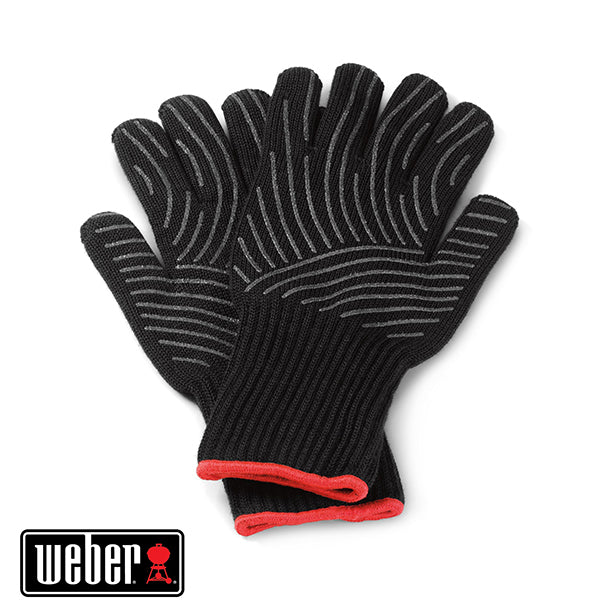 Gants premium thermorésistants spécial barbecue - taille L XL, noir Weber - Mathon - 2